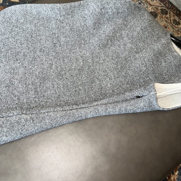 🌸 NWT Christian DIOR Cashmere & Lamb Wool Sheath Dress Grey Cream size 12 - Picture 8 of 11